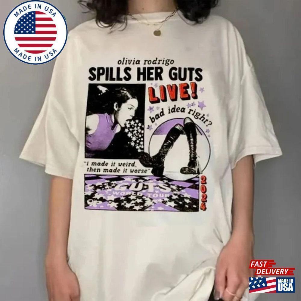Olivia Rodrigo Guts Tour Shirt The World T-Shirt Classic